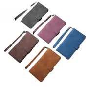 Leather Card Slot Flip Case for Samsung Galaxy Series (Wine Red) by Habicare