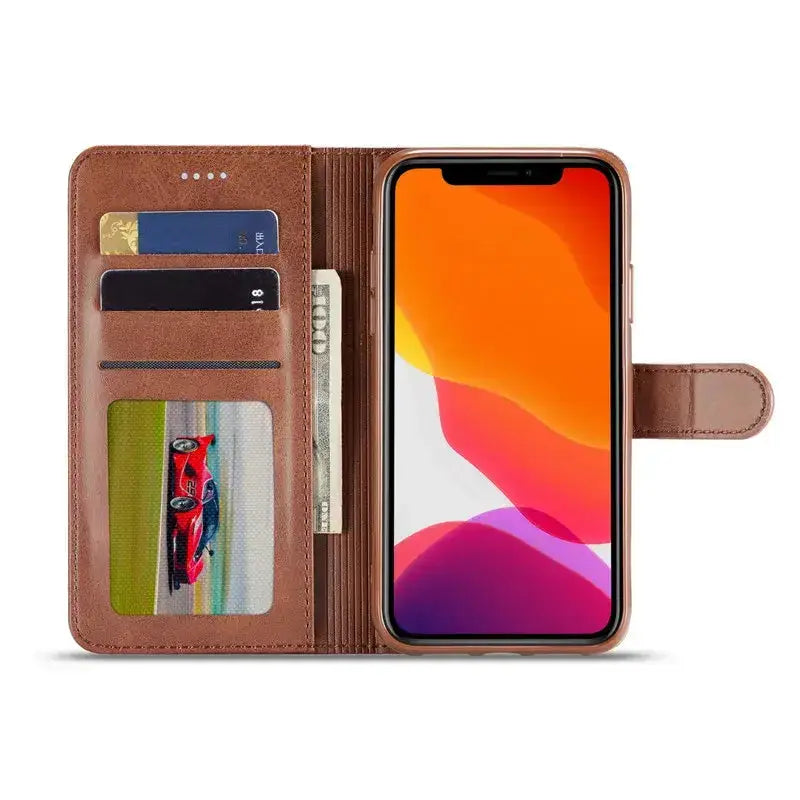Leather Wallet Flip Case for iPhone 17 Series (available in 5 colours) by Habicare