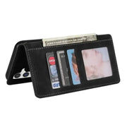 Leather Wallet Flip Case for Samsung Note & S Series (Black) by Habicare