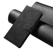 Leather Wallet Flip Case for Samsung Note & S Series (Black) by Habicare