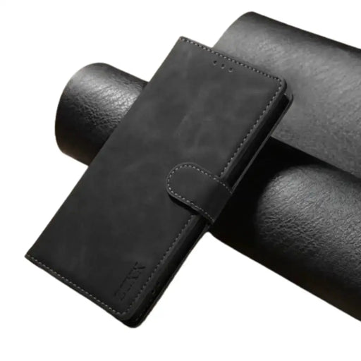 Leather Wallet Flip Case for Samsung Note & S Series (Black) by Habicare