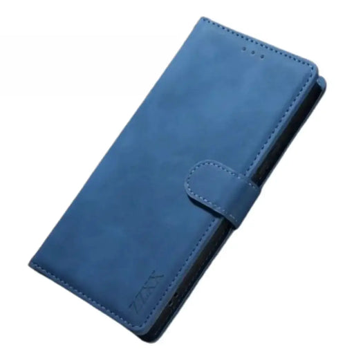Leather Wallet Flip Case for Samsung Note & S Series (Blue) by Habicare