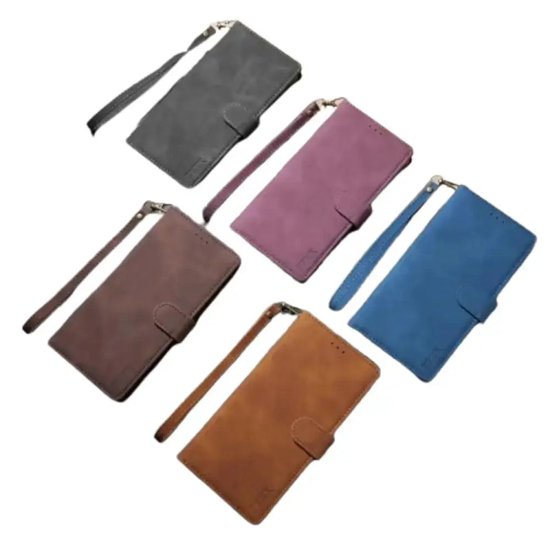 Leather Wallet Flip Case for Samsung Note & S Series (Blue) by Habicare