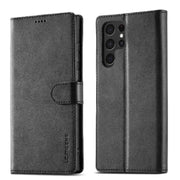 Leather Wallet Flip Case for Samsung Galaxy Series (Black) by Habicare