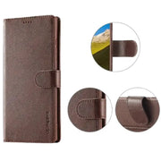Leather Wallet Flip Case for Samsung Galaxy Series (Brown) by Habicare