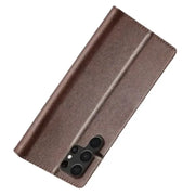 Leather Wallet Flip Case for Samsung Galaxy Series (Brown) by Habicare