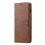 Leather Wallet Flip Case for Samsung Galaxy Series (Brown) by Habicare