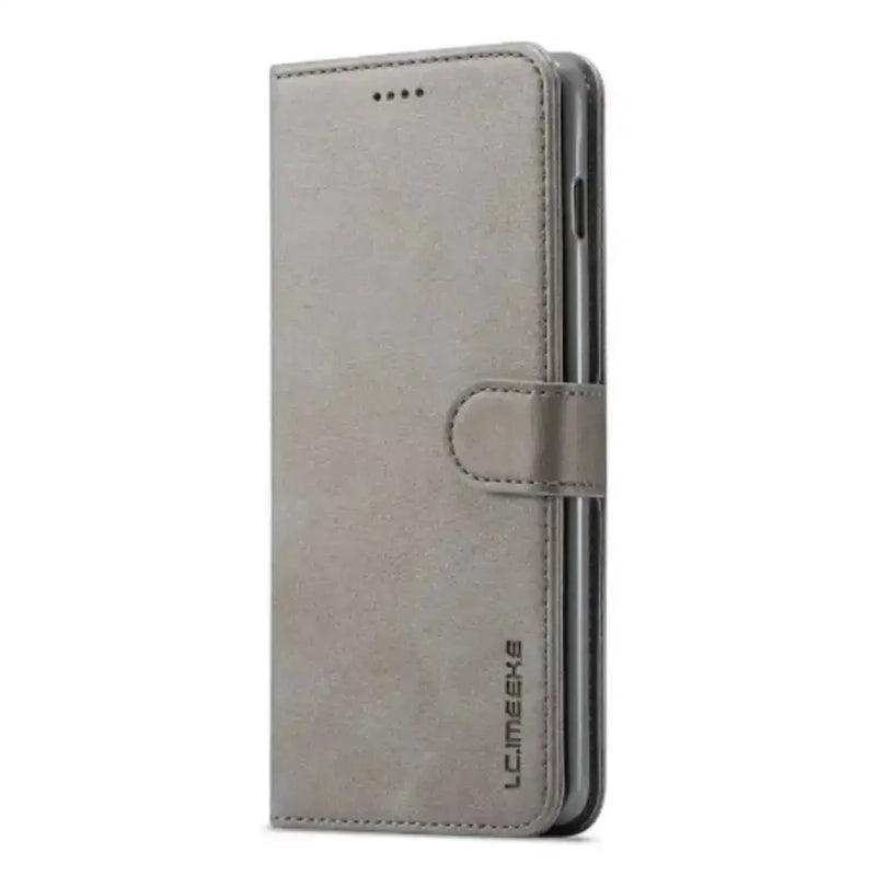 Leather Wallet Flip Case for Samsung Galaxy Series (Gray) by Habicare