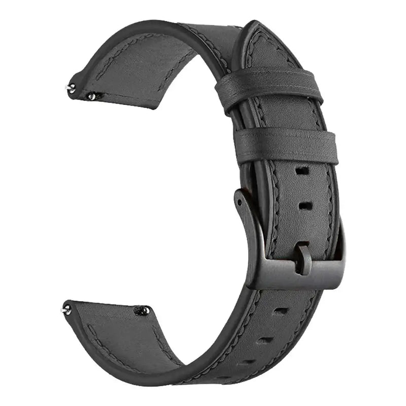 Leather Watch Strap for the Garmin Forerunner 265 (available in 12 colours) by Habicare