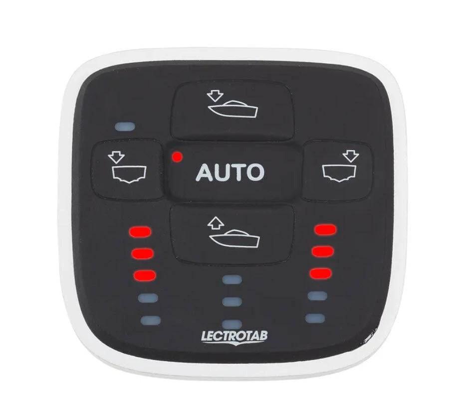 Lectrotab Auto Roll-Pitch Controller remote for adjusting trim tabs automatically to maintain a level boat.
