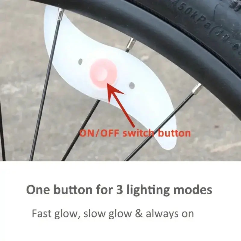 Colorful Waterproof LED Bicycle Spoke Lights by Habicare