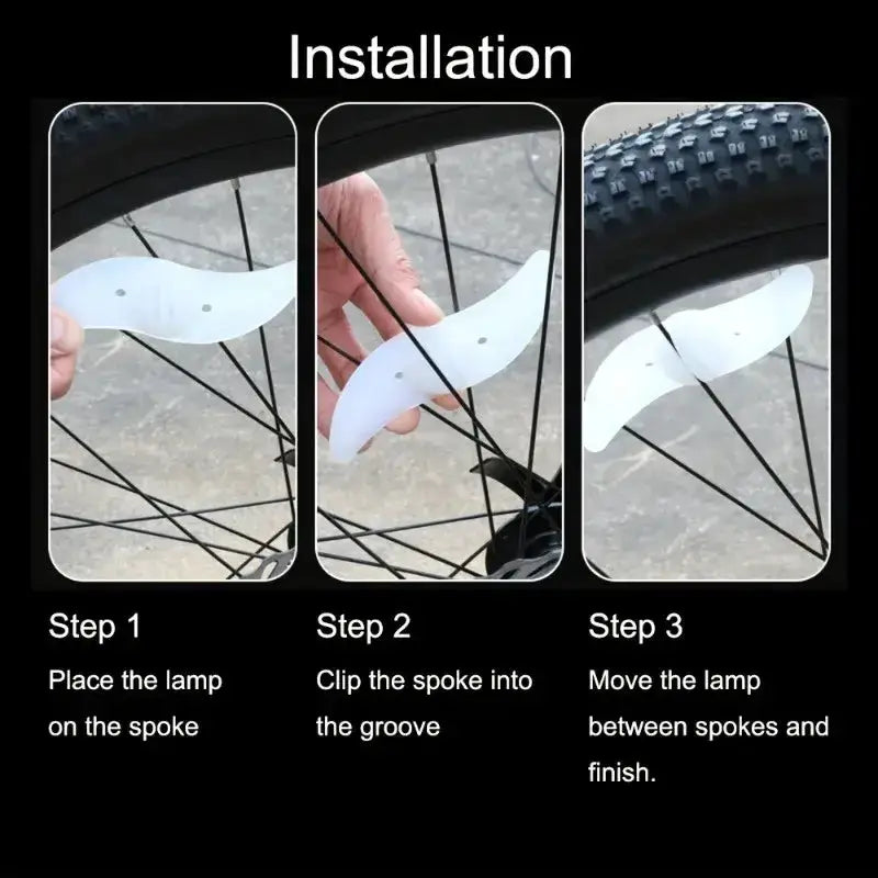Colorful Waterproof LED Bicycle Spoke Lights by Habicare