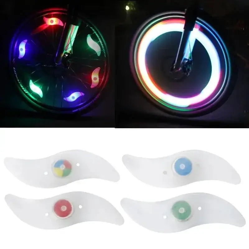 Colorful Waterproof LED Bicycle Spoke Lights by Habicare