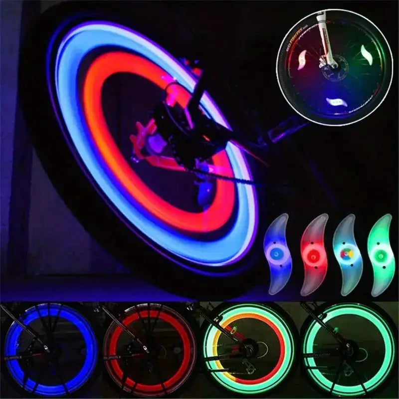 Colorful Waterproof LED Bicycle Spoke Lights by Habicare