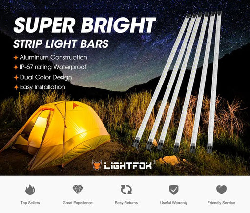 LIGHTFOX LED Camping Strip Light Bars by Kiwi Offroad