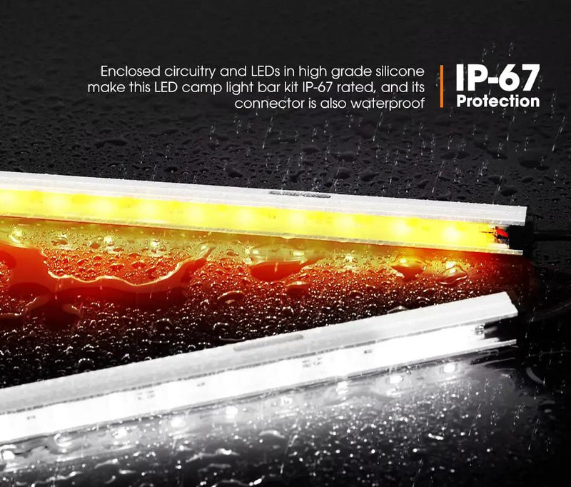 LIGHTFOX LED Camping Strip Light Bars by Kiwi Offroad