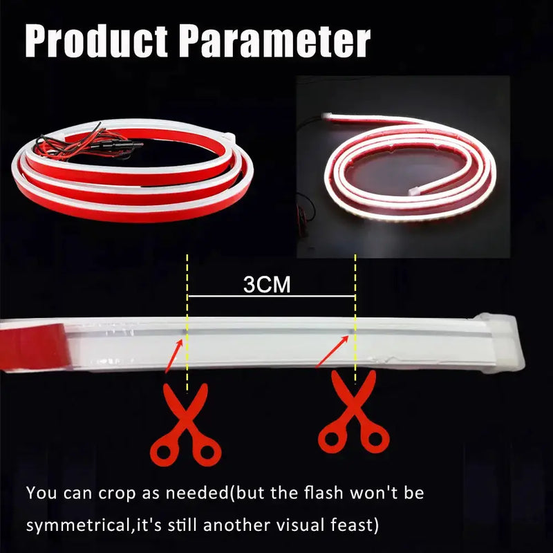 LED Car Hood Light Strip (different colours & sizes available) by Habicare