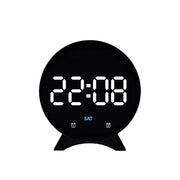 LED Digital Alarm Clock – Adjustable Brightness, Dual Alarms, Date & Temperature Display by Habicare