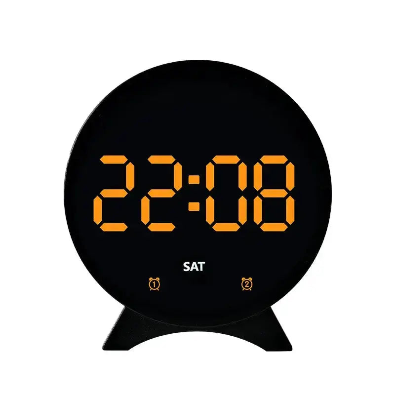 LED Digital Alarm Clock – Adjustable Brightness, Dual Alarms, Date & Temperature Display by Habicare
