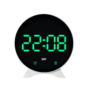 LED Digital Alarm Clock – Adjustable Brightness, Dual Alarms, Date & Temperature Display by Habicare