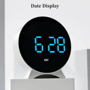 LED Digital Alarm Clock – Adjustable Brightness, Dual Alarms, Date & Temperature Display by Habicare