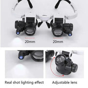 LED Magnifying Glasses – 8X/15X/23X Telescopic Watch & Jewlery Repair Loupe by Habicare
