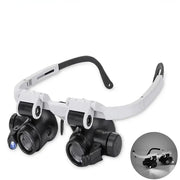 LED Magnifying Glasses – 8X/15X/23X Telescopic Watch & Jewlery Repair Loupe by Habicare