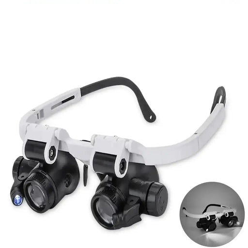LED Magnifying Glasses – 8X/15X/23X Telescopic Watch & Jewlery Repair Loupe by Habicare