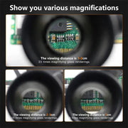 LED Magnifying Glasses – 8X/15X/23X Telescopic Watch & Jewlery Repair Loupe by Habicare