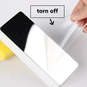 LED Mirror Alarm Clock with Temperature & Smart Night Light (available in 2 shapes) by Habicare