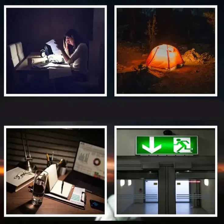 Portable Rechargeable LED Emergency Light for Home, Camping & Outdoor Work Use by Habicare