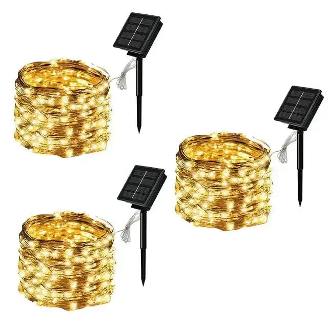 LED Solar Fairy String Lights (7m/12m/22m/32m) by Habicare