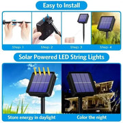 LED Solar Fairy String Lights (7m/12m/22m/32m) by Habicare