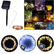 LED Solar Fairy String Lights (7m/12m/22m/32m) by Habicare