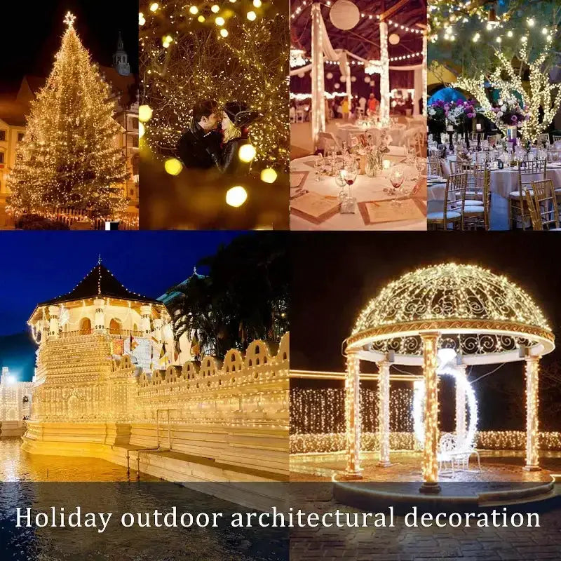 LED Solar Fairy String Lights (7m/12m/22m/32m) by Habicare