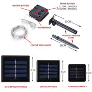 LED Solar Fairy String Lights (7m/12m/22m/32m) by Habicare