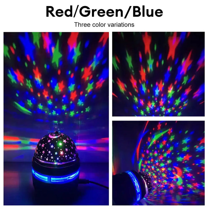 Rotating LED Starry Sky Projector Night Light by Habicare