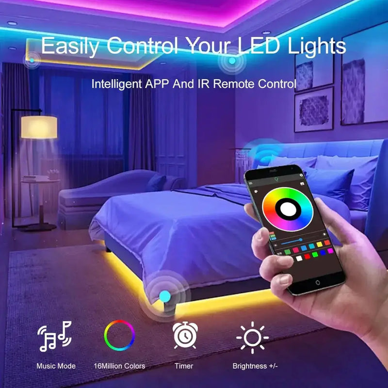 Smart LED Strip Lights with App & Music Sync by Habicare