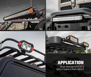Lightfox 4inch LED Light Bar 1 Lux @ 393m IP68 4,600 Lumens by Kiwi Offroad