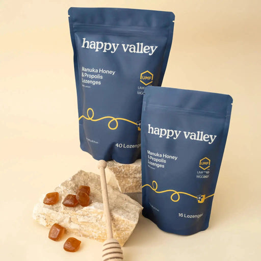 UMF 10+ Manuka Honey & Propolis Lemon Lozenges by Happy Valley Honey