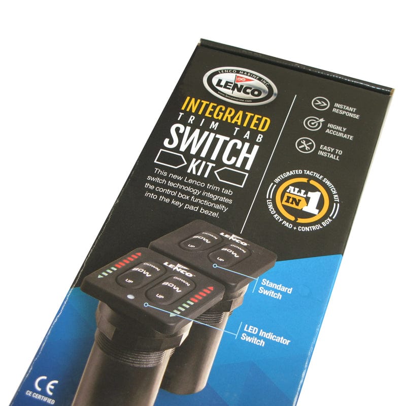 Lenco Lenco Trim Tabs Lenco LED Up/Down Switch Limited Depth Mounting