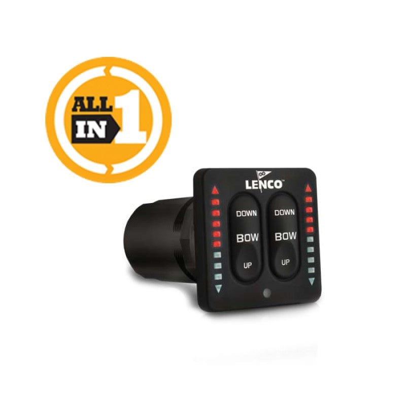 Lenco Lenco Trim Tabs Lenco LED Up/Down Switch Limited Depth Mounting