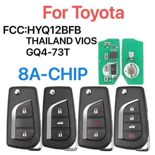 Habicare 8A Chip Remote Car Key for Toyota Corolla iM, RAV4 & Camry (2017–2021) 8A Chip Remote Car Key for Toyota Corolla iM, RAV4 & Camry (2017–2021)