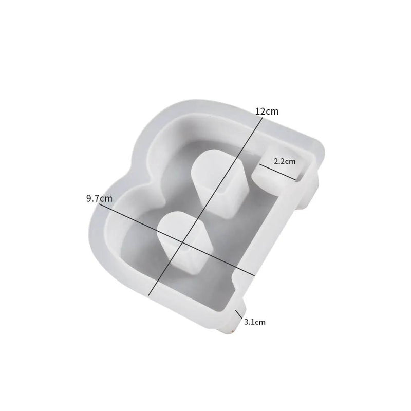 Alphabet Letter Moulds - Candle Holder - Individual - Large by Resin Art NZ
