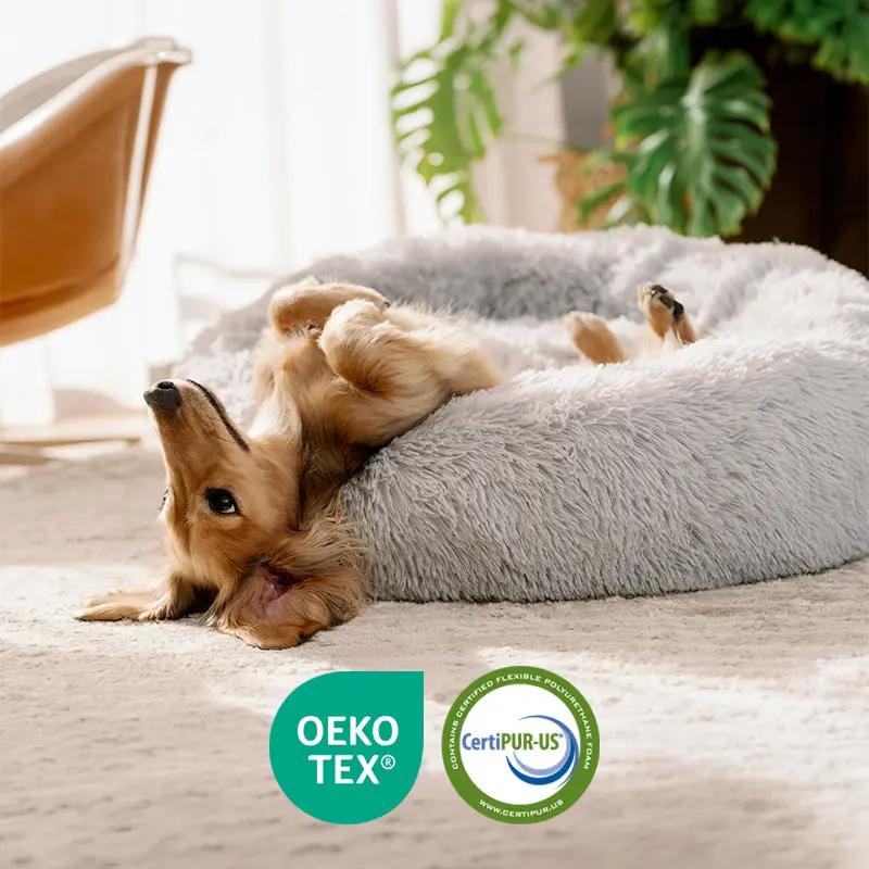 The Brooklyn Dog Beds Brooklyn® Deep Sleep Pet Bed Brooklyn Deep Sleep Calming Donut Dog Bed