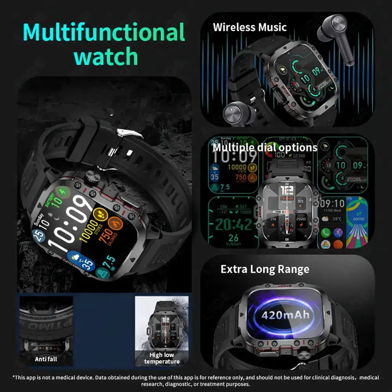 LIGE Casual Smart Watch – Voice Assistant (2 colours available) by Habicare