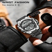 LIGE Men's Digital Sports Watch – LED Display, Quartz Movement, Stopwatch (4 designs available) by Habicare