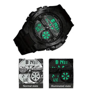 LIGE Men's Digital Sports Watch – LED Display, Quartz Movement, Stopwatch (4 designs available) by Habicare
