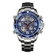 LIGE Men's Dual Display Watch – Stainless Steel Quartz (6 models available) by Habicare