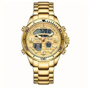 LIGE Men's Dual Display Watch – Stainless Steel Quartz (6 models available) by Habicare